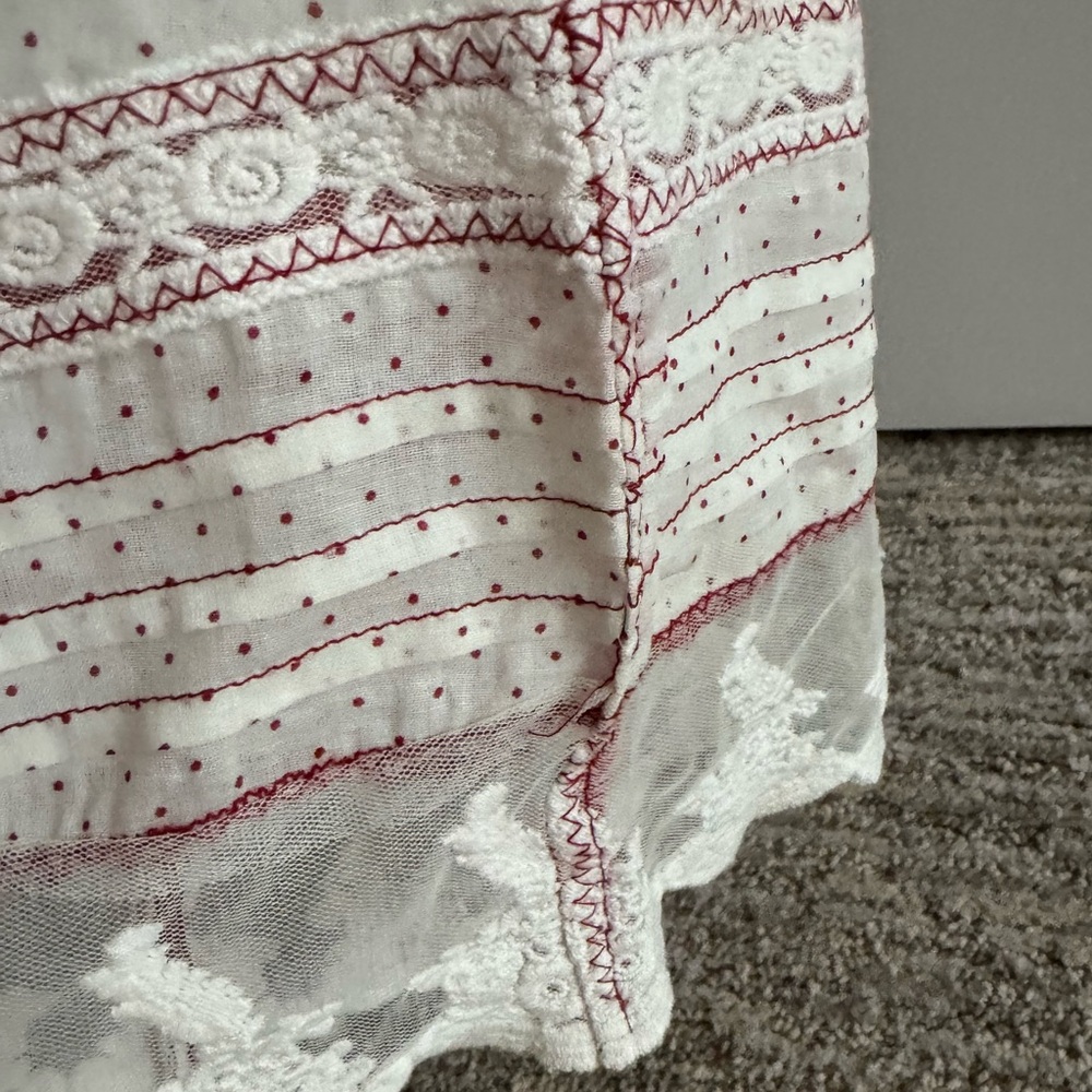 Free People Cream and Blush Polka Dot Lounge Harem Pants - Picture 10 of 13